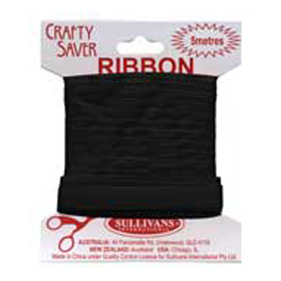 56333 Ribbon Satin 10mm Black