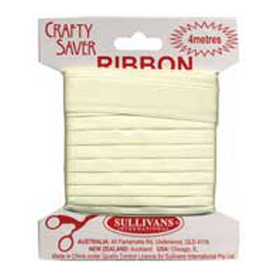 56335 Ribbon Satin 16mm Cream