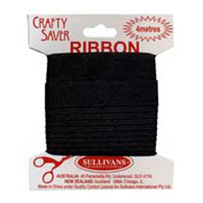 56347 Ribbon Satin 16mm Black