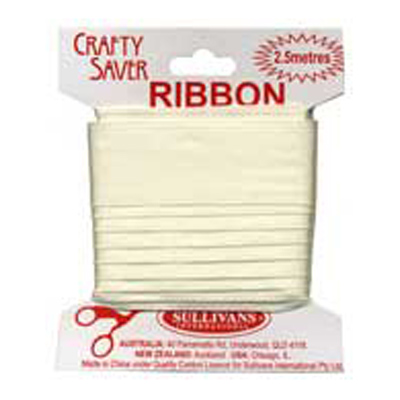 56349 Ribbon Satin 25mm Cream