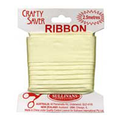 56350 Ribbon Satin 25mm Lemon