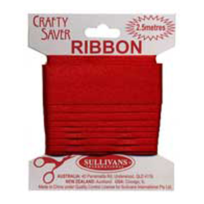 56354 Ribbon Satin 25mm Red
