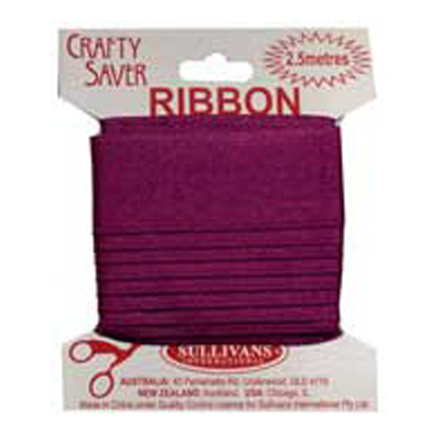 56355 Ribbon Satin 25mm Wine