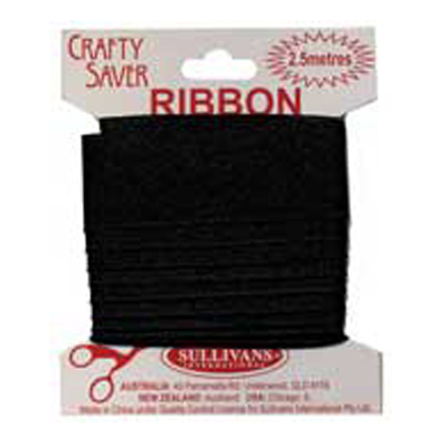 56361 Ribbon Satin 25mm Black