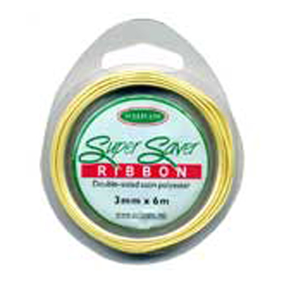 56405 Ribbon Satin 3mm Baby Lemon