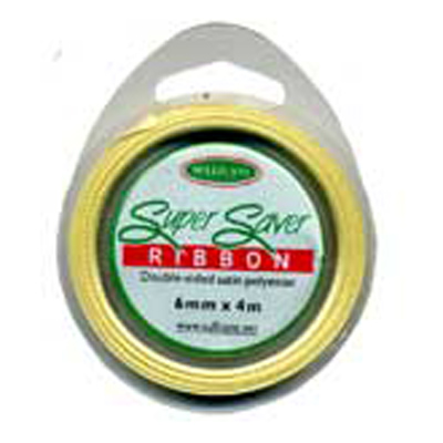 56411 Ribbon Satin 6mm Baby Lemon