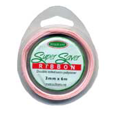 56889 Ribbon Satin 3mm Pink
