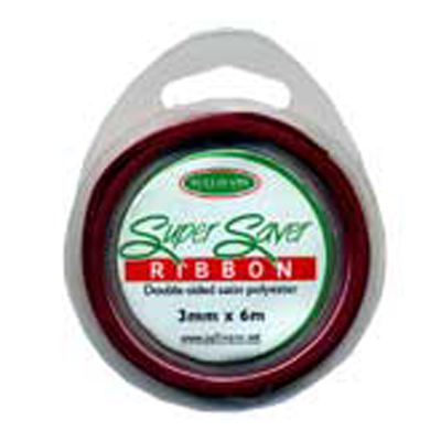 56893 Ribbon Satin 3mm Wine