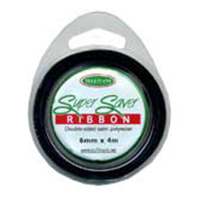 56896 Ribbon Satin 6mm Black