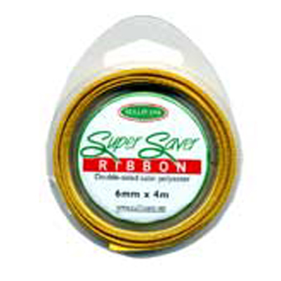 56901 Ribbon Satin 6mm Gold