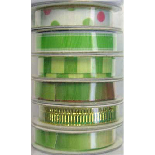 56928 Ribbon Distinctive 1.2m X 6 Green 1