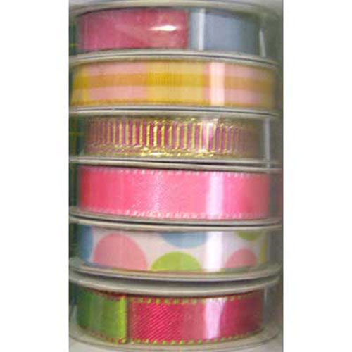56933 Ribbon Distinctive 1.2m X 6 Pink 3