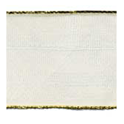57223 Ribbon Organza 35mm Cream