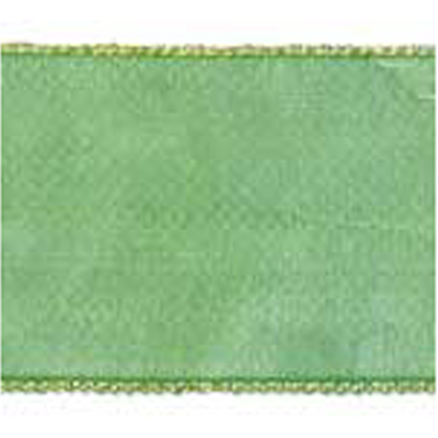 57229 Ribbon Organza 35mm Green