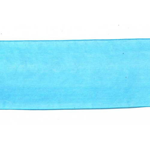 57241 Ribbon Organza 75mm Blue