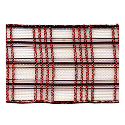 57251 Ribbon Clear Mesh 38mm Red