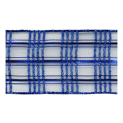 57252 Ribbon Clear Mesh 38mm Blue