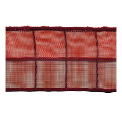 57254 Ribbon Woven 38mm Rust Burgundy
