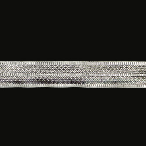57441 Ribbon Bow & Tie 18mm Silver