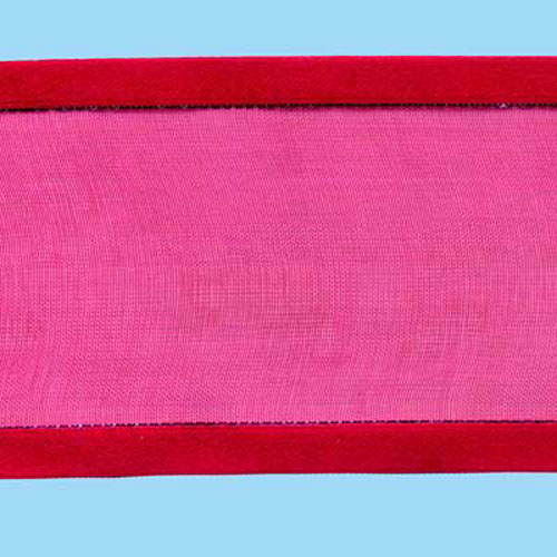 57512 Ribbon Organza 50mm Hot Pink