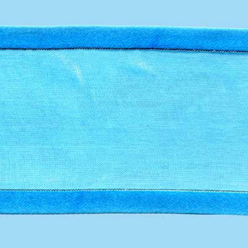 57516 Ribbon Organza 50mm Blue