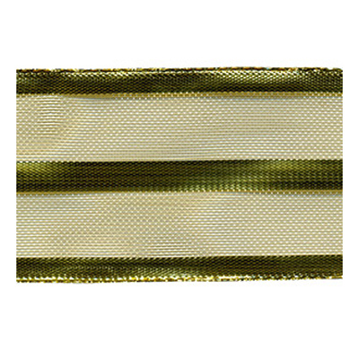 57527 Ribbon Sheer 50mm Gold