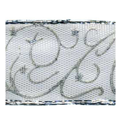 57707 Ribbon Organza 25mm White