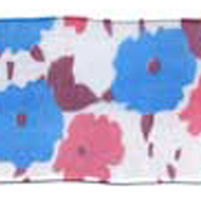 57747 Ribbon Organza 38mm White Pink Blue