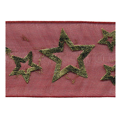 57897 Ribbon Organza 38mm Burgundy