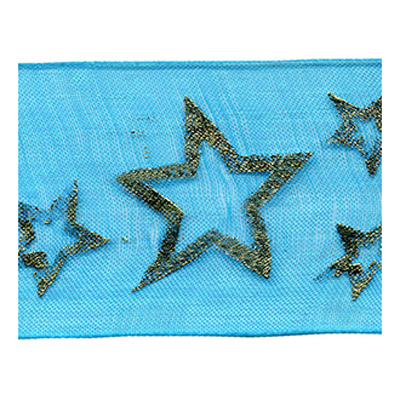 57901 Ribbon Organza 38mm Blue