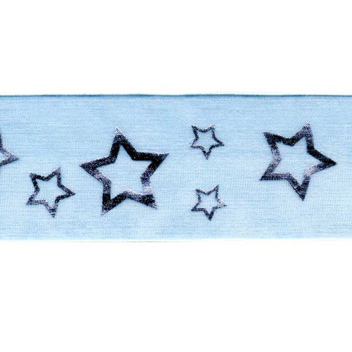 57904 Ribbon Organza 38mm Light Blue