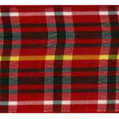 57967 Ribbon Tartan 15mm Red Brown