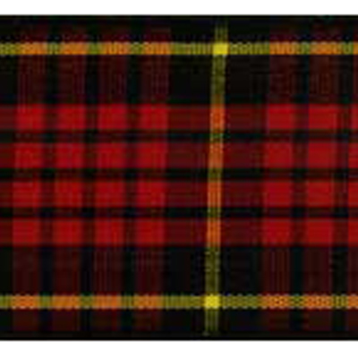 57981 Ribbon Scotland 25mm Red Black
