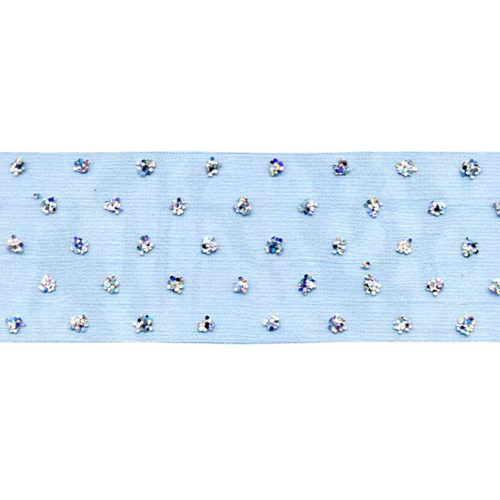 57994 Ribbon Organza 50mm Light Blue