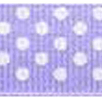 58016 Ribbon Grosgrain 16mm Lilac White