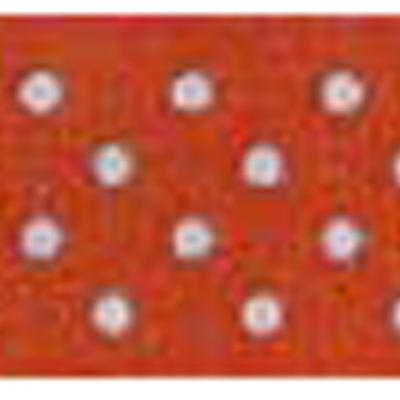 58023 Ribbon Grosgrain 16mm Orange White