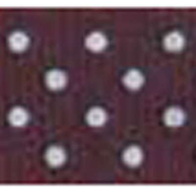 58024 Ribbon Grosgrain 16mm Brown White