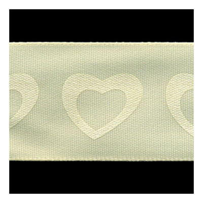 58221 Ribbon Satin 25mm Cream