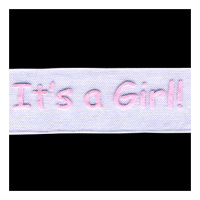 58277 Ribbon Organza 25mm White Pink