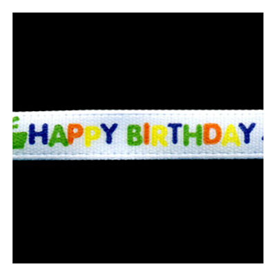 58301 Ribbon Satin 6mm White Multi