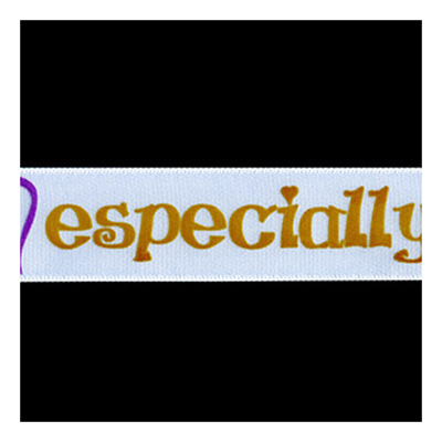 58311 Ribbon Satin 25mm White Gold