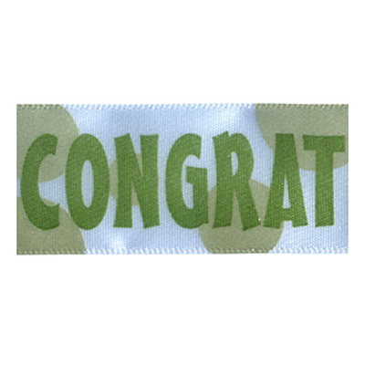 58330 Ribbon Satin 25mm White Gold