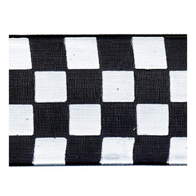 58342 Ribbon Organza 38mm Black White