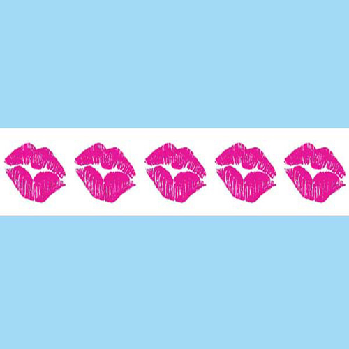 58358 Ribbon Organza 25mm White Hot Pink