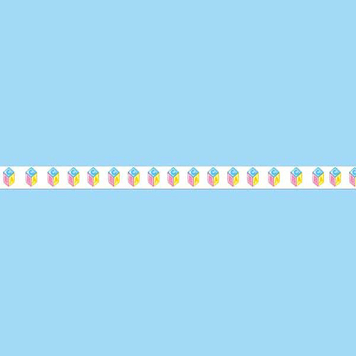 58383 Ribbon Satin 6mm White Multi