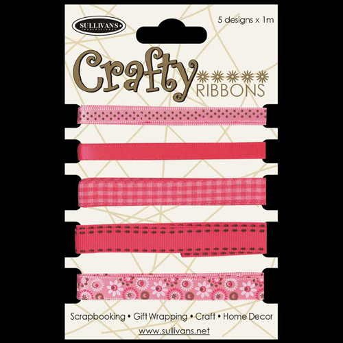 58413 Ribbon Various Pink Mix