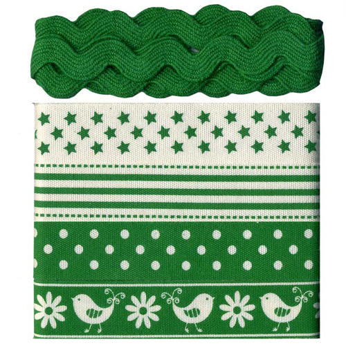 58453 Ribbon Christmas 5x1 M Asst Xmas Colours