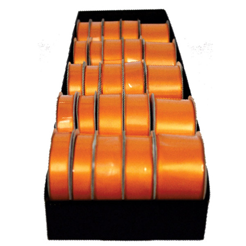 58521 Ribbon Satin 15mm 22mm 38mm Bright Orange