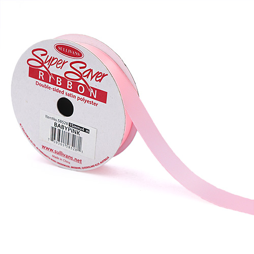 58528 Ribbon Satin 15mm Baby Pink