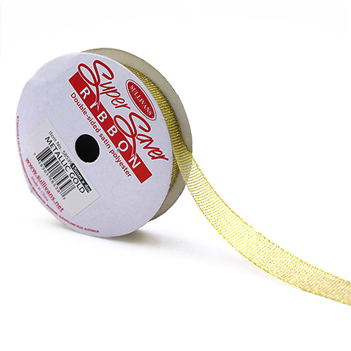 58539 Ribbon Satin 15mm Metallic Gold